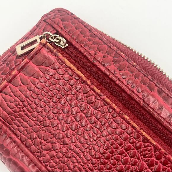 Vintage GUESS wallet Croc print Y2K Faux Leather Pink - Picture 4 of 7